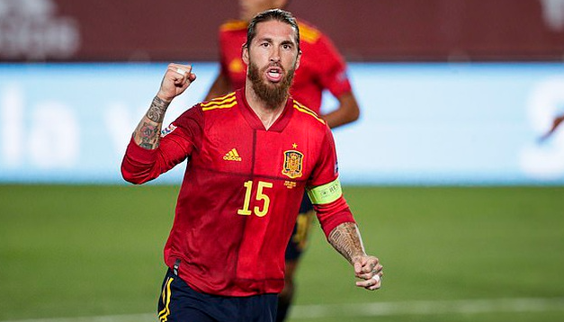 Sergio Ramos bị loại khỏi tuyển Tây Ban Nha tại Euro 2020