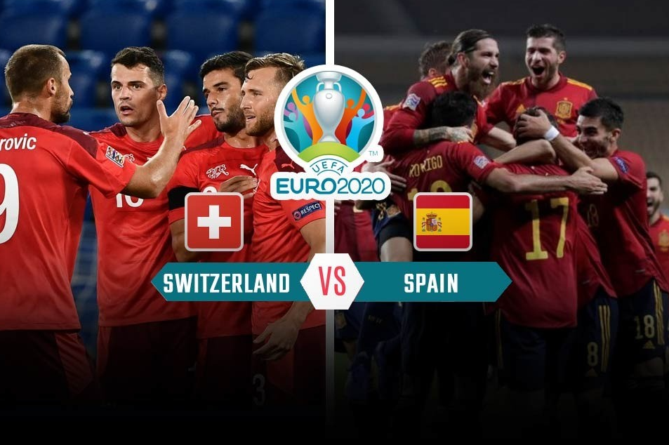Lịch thi đấu Tứ kết Euro ngày 2/7: Thụy Sĩ vs Tây Ban Nha