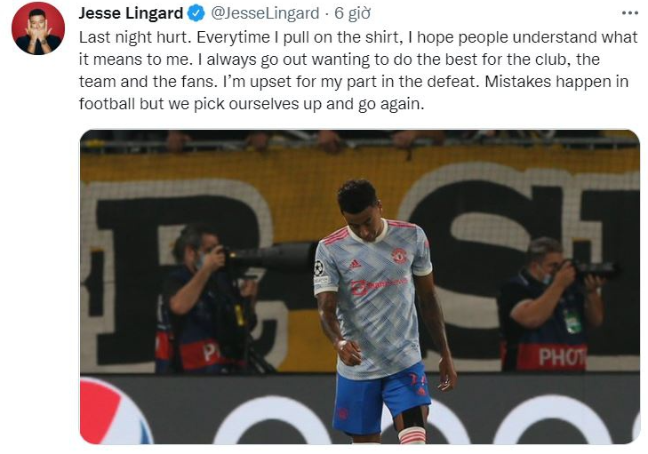 Lingard vẫn được tin tưởng sau sai lầm tại Champions League 