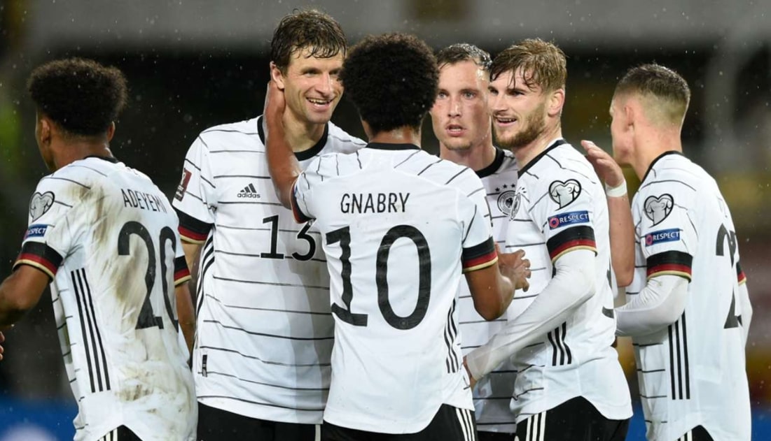 Đức trở thành đội bóng đầu tiên ghi tên vào VCK World Cup 2022