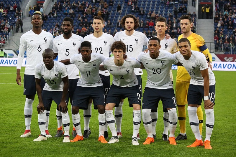 Đội tuyển Pháp luôn thể hiện sức mạnh vượt trội