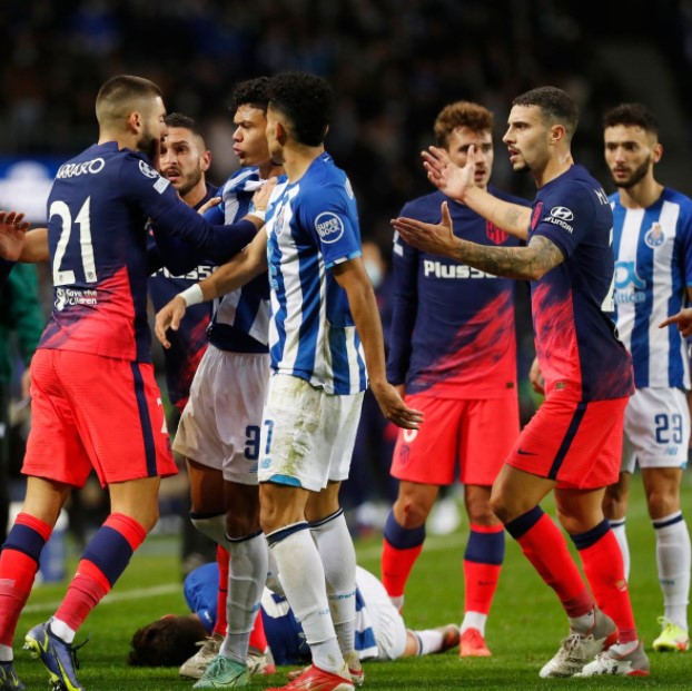 Tranh cãi diễn ra trong trận đấu giữa Atletico và Porto