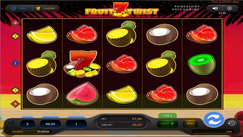 Fruit Twist là một tựa game đổi thưởng mang phong cách cổ điển