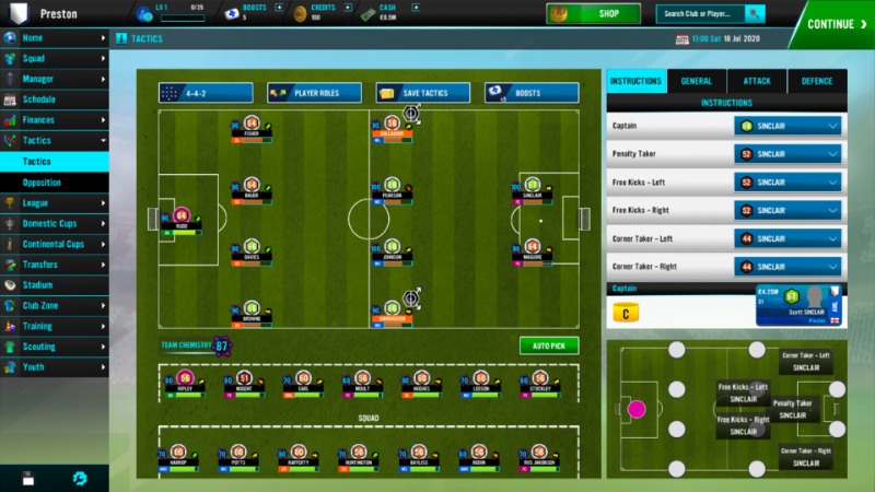 Soccer Manager cung cấp tính năng nổi bật của trò chơi quản lý bóng đá