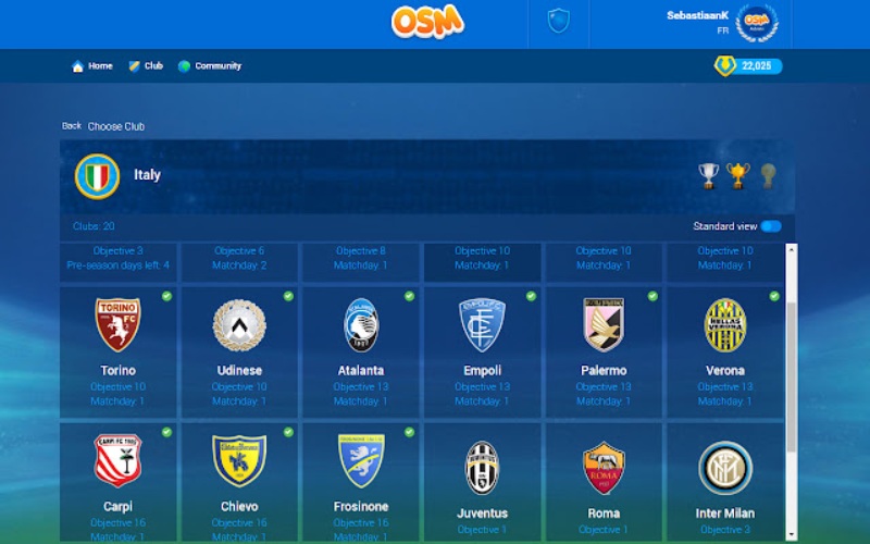 Online Soccer Manager được chính Gamebasics BV phát triển