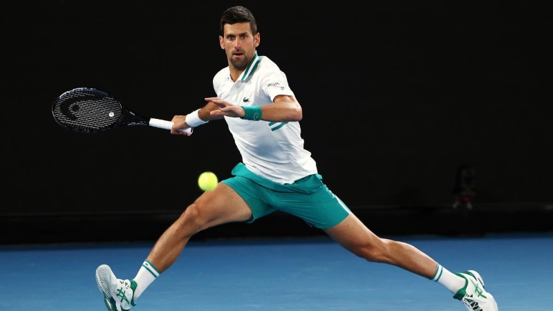 Tay vợt hàng đầu thế giới Novak Djokovic người Serbia 