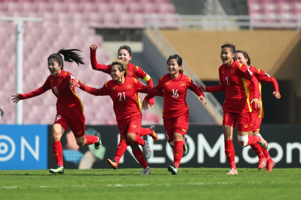 Tuyển nữ Việt Nam làm nên lịch sử khi giành được quyền tham dự World Cup 2023