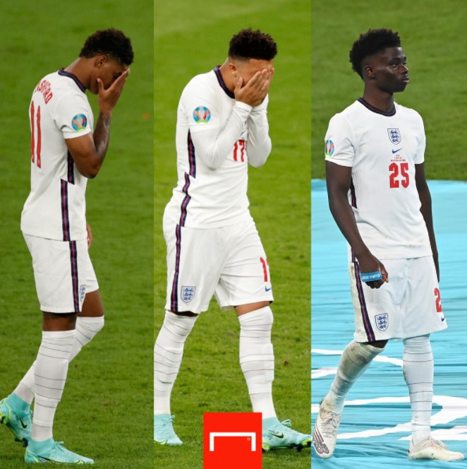 Cả 3 cầu thủ đều đã sút hỏng phạt đền tại Euro 2020