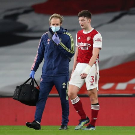 Kieran Tierney không thể ra sân thi đấu cho Arsenal vì chấn thương