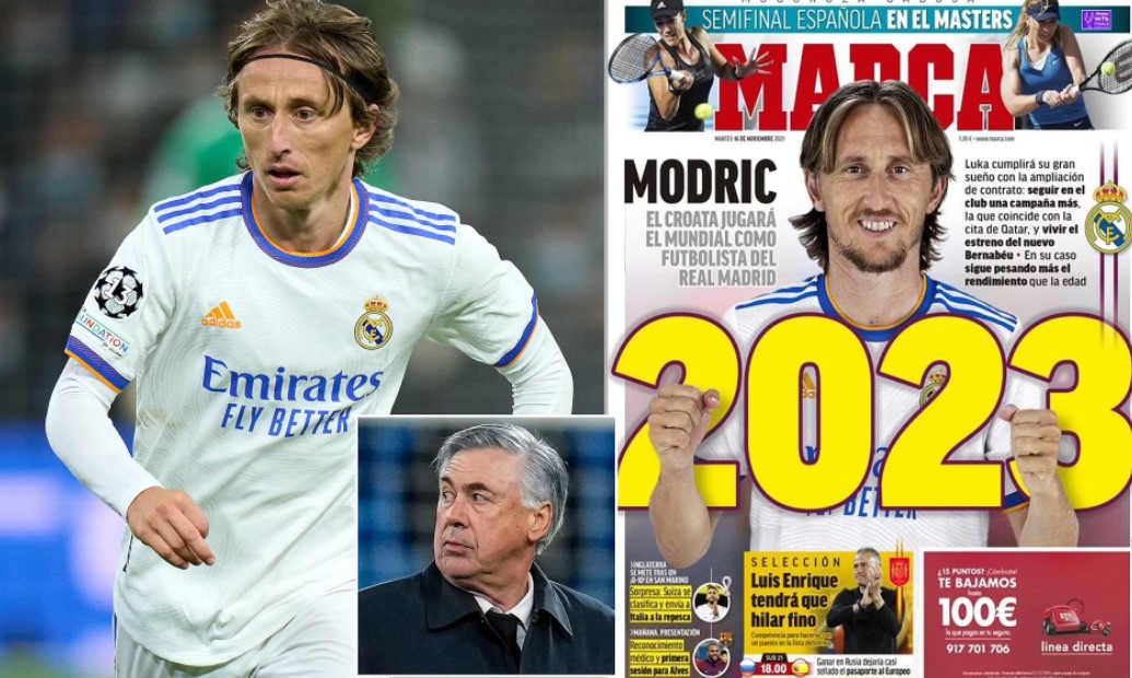 Luka Modric sẽ ở lại Real thêm 1 năm nữa