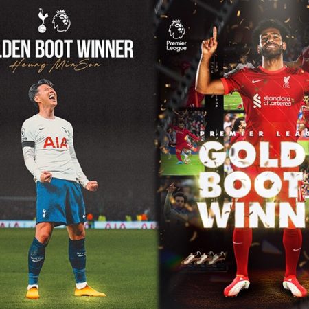 Mohamed Salah và Son Heung Min cùng giành Chiếc giày vàng Premier League