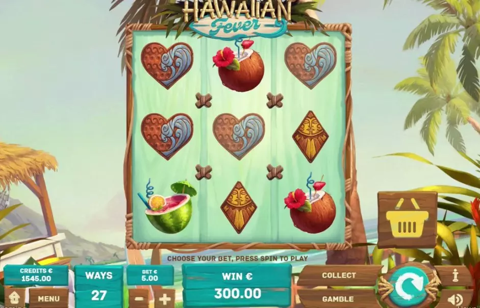 Hawaiian Fever sẽ có 27 dòng thanh toán
