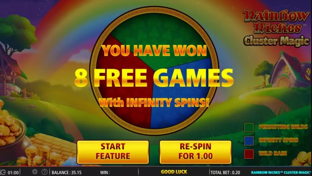 Game slot Rainbow Riches Cluster Magic là một lựa chọn không tồi