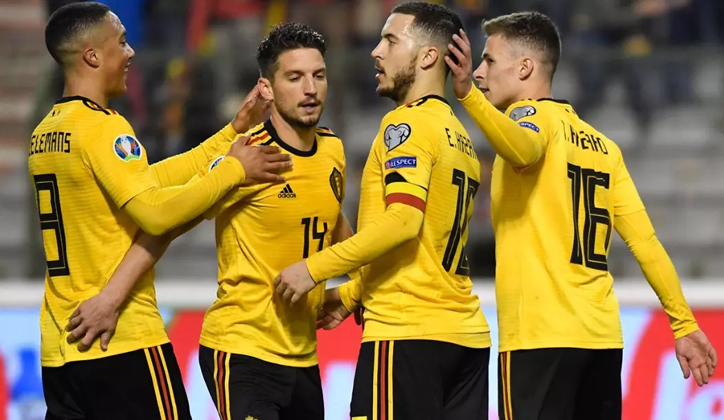 Bỉ hiện đang đứng thứ 2 trên bảng xếp hạng bóng đá FIFA