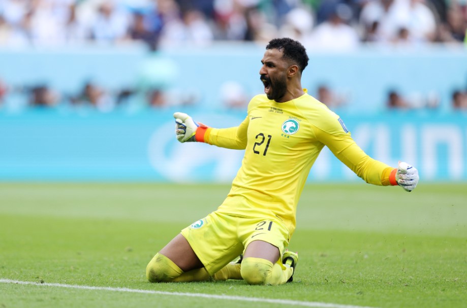 Thủ môn Mohammed Al-Owais xuất sắc có 5 pha cứu thua trong trận gặp Argentina