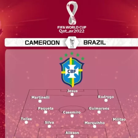 Đội hình dự kiến của Cameroon vs Brazil
