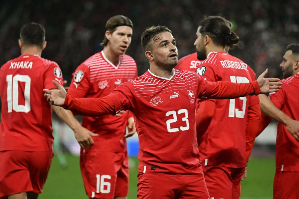 Đội tuyển Thuỵ Sĩ giành 17 điểm sau 10 trận đấu để giành vé tham gia EURO 2024 tại Đức
